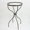 Bamboo Glass Top Metal Ta
